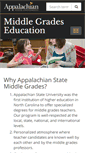 Mobile Screenshot of middlegrades.appstate.edu