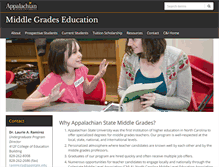 Tablet Screenshot of middlegrades.appstate.edu