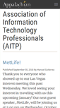 Mobile Screenshot of aitp.appstate.edu