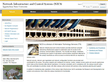 Tablet Screenshot of nics.appstate.edu