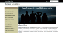 Desktop Screenshot of ministries.appstate.edu