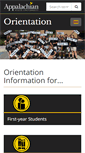 Mobile Screenshot of orientation.appstate.edu
