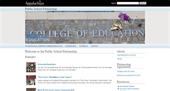 Desktop Screenshot of partnership.appstate.edu