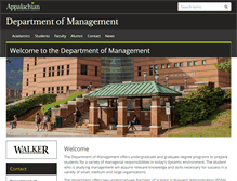 Tablet Screenshot of management.appstate.edu