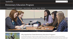 Desktop Screenshot of elemed.appstate.edu