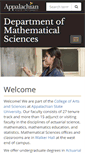 Mobile Screenshot of mathsci.appstate.edu