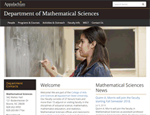 Tablet Screenshot of mathsci.appstate.edu