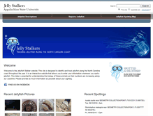 Tablet Screenshot of jellyfish.appstate.edu
