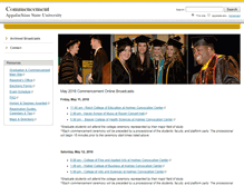 Tablet Screenshot of commencement.appstate.edu