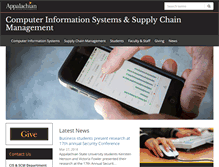Tablet Screenshot of cis.appstate.edu
