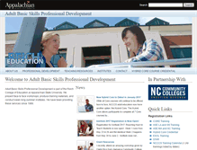 Tablet Screenshot of abspd.appstate.edu