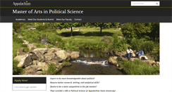 Desktop Screenshot of polisci.appstate.edu