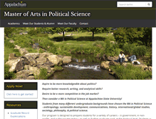 Tablet Screenshot of polisci.appstate.edu