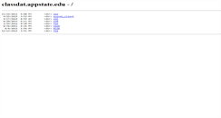 Desktop Screenshot of classdat.appstate.edu