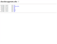 Tablet Screenshot of classdat.appstate.edu