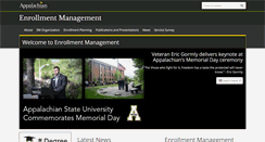 Desktop Screenshot of em.appstate.edu