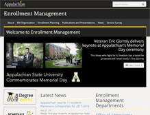 Tablet Screenshot of em.appstate.edu