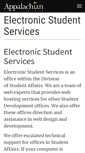 Mobile Screenshot of ess.appstate.edu