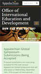 Mobile Screenshot of international.appstate.edu