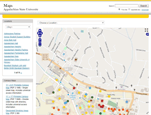 Tablet Screenshot of maps.appstate.edu