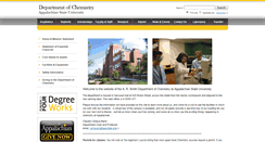 Desktop Screenshot of chemistry.appstate.edu