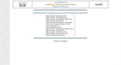 Desktop Screenshot of lesn.appstate.edu