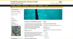 Desktop Screenshot of healthpromotion.appstate.edu