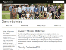 Tablet Screenshot of diversityscholars.appstate.edu