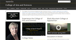 Desktop Screenshot of cas.appstate.edu