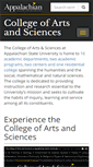 Mobile Screenshot of cas.appstate.edu