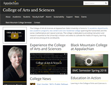 Tablet Screenshot of cas.appstate.edu