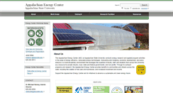 Desktop Screenshot of energy.appstate.edu