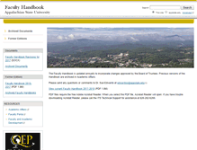 Tablet Screenshot of facultyhandbook.appstate.edu