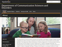 Tablet Screenshot of comdis.appstate.edu