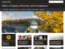 Tablet Screenshot of edc.appstate.edu