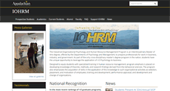 Desktop Screenshot of iohrm.appstate.edu