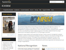 Tablet Screenshot of iohrm.appstate.edu