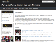Tablet Screenshot of parent2parent.appstate.edu