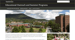 Desktop Screenshot of educationaloutreach.appstate.edu