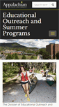 Mobile Screenshot of educationaloutreach.appstate.edu