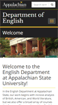 Mobile Screenshot of english.appstate.edu