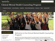 Tablet Screenshot of cmhc.appstate.edu