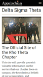 Mobile Screenshot of deltasigmatheta.appstate.edu