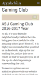 Mobile Screenshot of gaming.appstate.edu